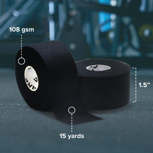 JJ CARE Athletic Tape Sports Tape, Easy Tear Athlete Tape, No Residue Athletic Trainer Tape, Gymnastics Tape for Ankles, Wrists, Elbows, and Knees
